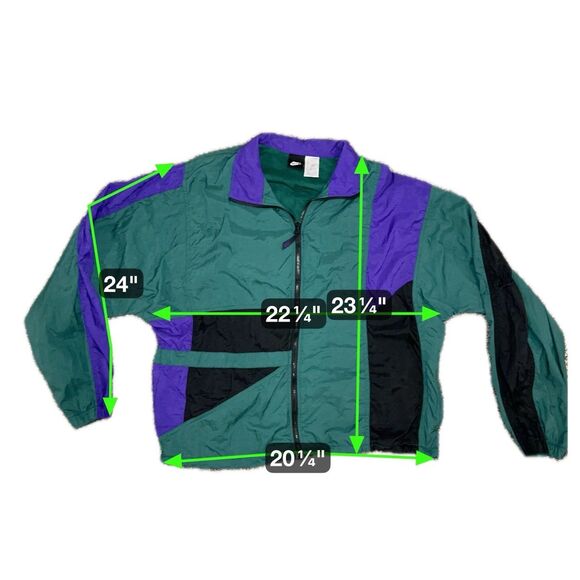 NIKE Vintage Men's Black Label Full Zip Windbreaker Jacket Medium H4-03-07-NAC - Picture 2 of 8